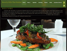 Tablet Screenshot of beverlyhillsthai.com